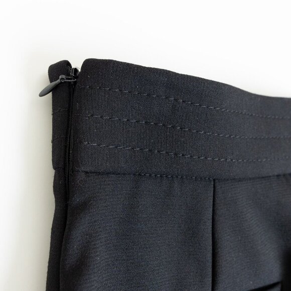 RED Valentino High-Waist Belted Wide Leg Cropped Trousers Culottes Black IT 36 - Picture 12 of 15